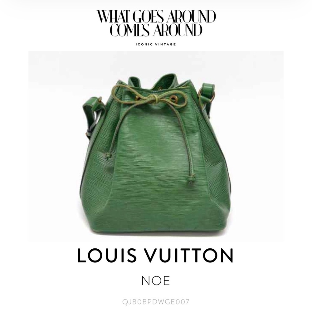 Louis Vuitton Noe Green Epi Shoulder Bag